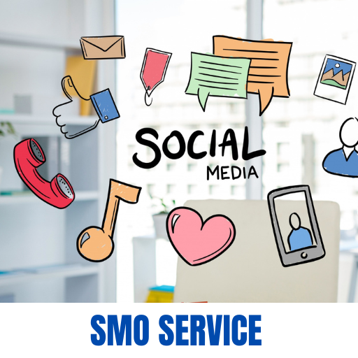 SMO service with social media logo